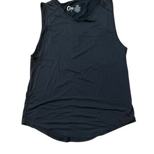 Zyia active women's size L black lightweight workout top, sleeveless tank top‎